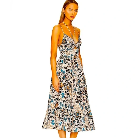 ULLA JOHNSON Phoebe Dress in Clematis size 2 - Picture 1 of 6